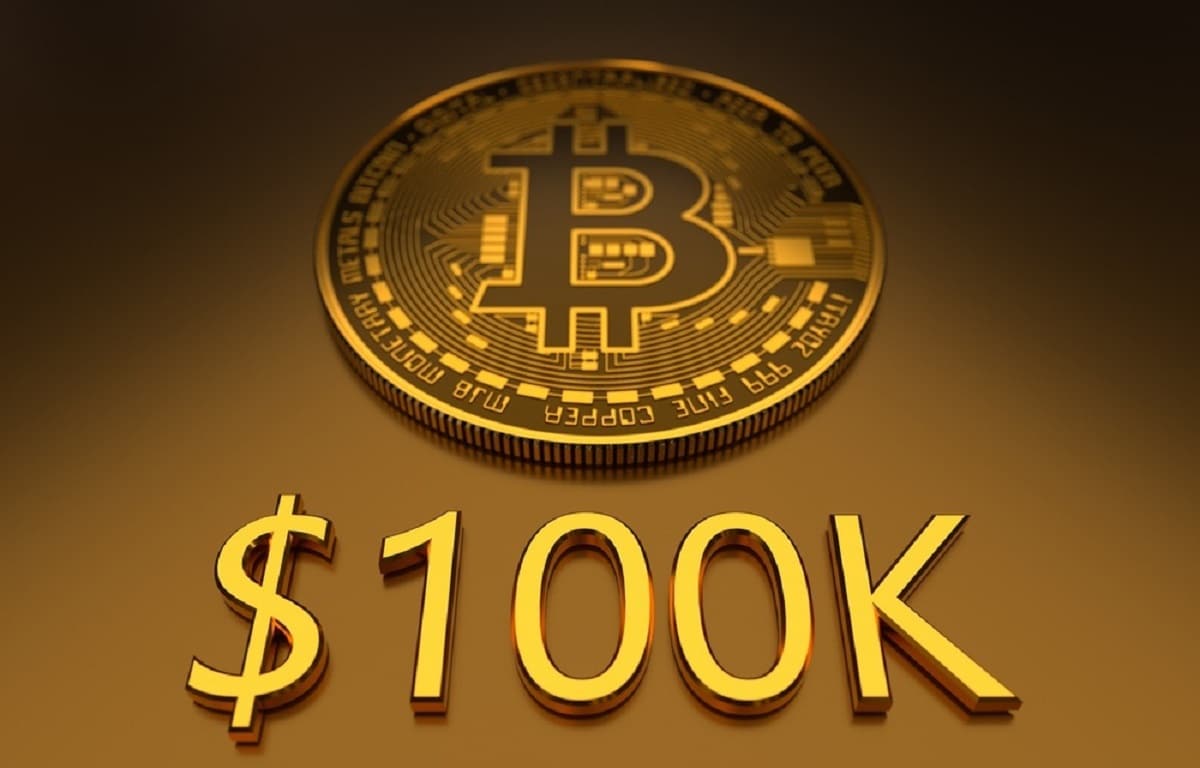 Bitcoin za 100 000 dolárov. Zdroj: bitcoinsistemi