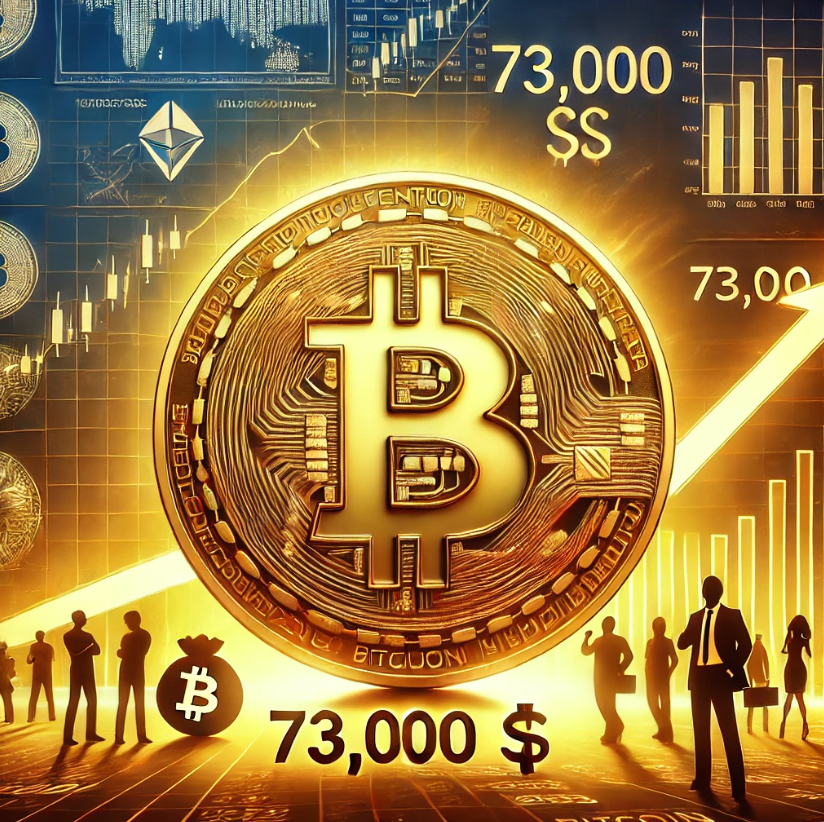 Bitcoin prekonal 73 000 $ – mineri oslavujú