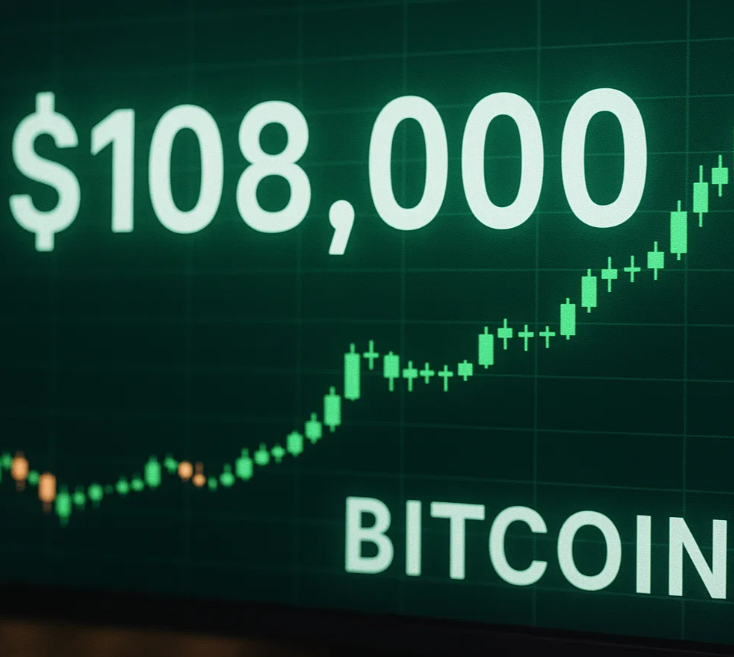 Bitcoin prekonal 108 000 dolárov: Najvyššia týždenná sviečka histórie