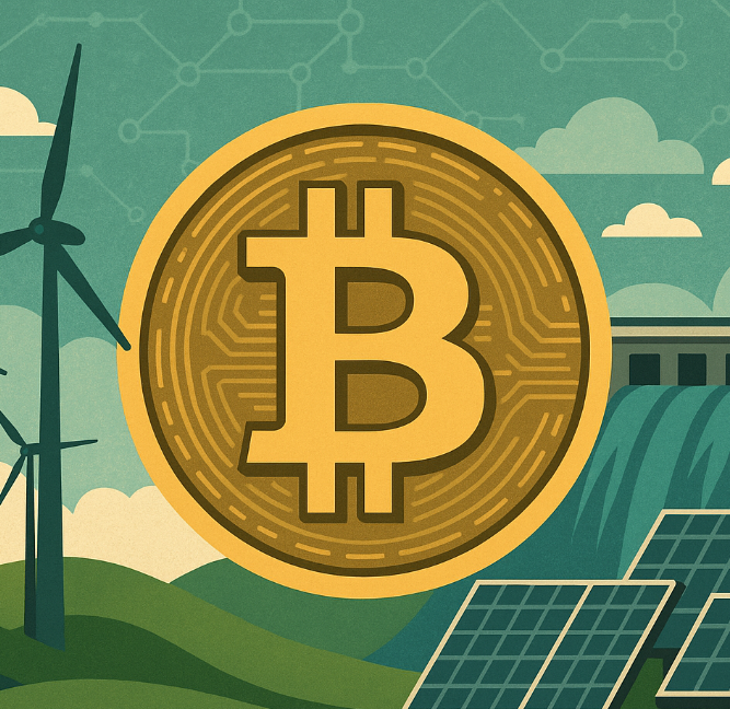 Vyše 52 % ťažby Bitcoinu je energeticky udržateľná