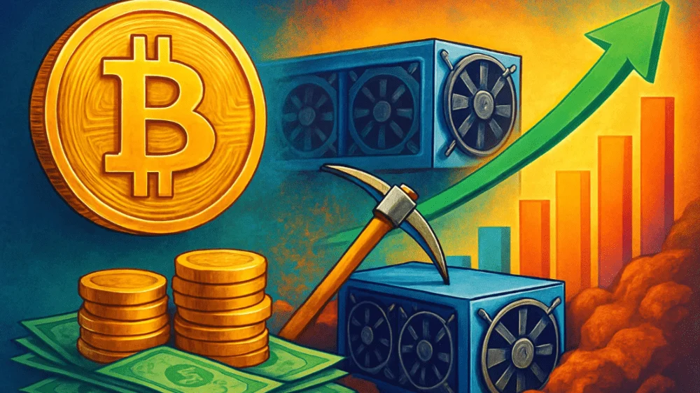Bitcoin poskytuje ťažiarom rekordné zisky