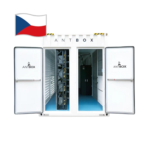 ANTBOX mining kontejner s racky vzduchem chlazených ASIC minerů