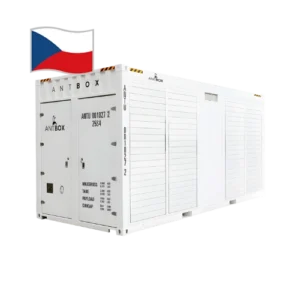 Bitcoin mining kontejner Bitmain ANTBOX s vzduchem chlazenými ASIC minery