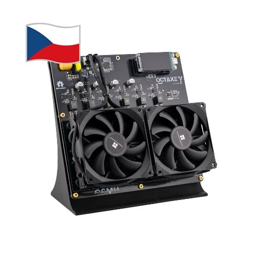 Výkonný ASIC miner NerdMiner NerdOCTAxe Rev 3.1 12 THs na Bitcoin