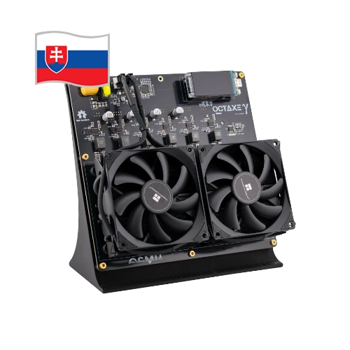 Výkonný ASIC miner NerdMiner NerdOCTAxe Rev 3.1 12 THs na Bitcoin