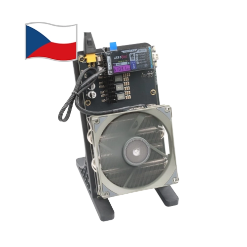 Výkonný ASIC miner NerdMiner NerdQaxe++ Rev 6.1 6 THs na Bitcoin