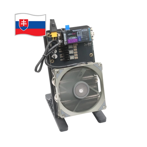 Výkonný ASIC miner NerdMiner NerdQaxe++ Rev 6.1 6 THs na Bitcoin