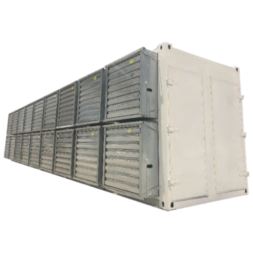 Kontajner na ťažbu kryptomien 40 ft pre veľké ťažobné farmy a profesionálny mining