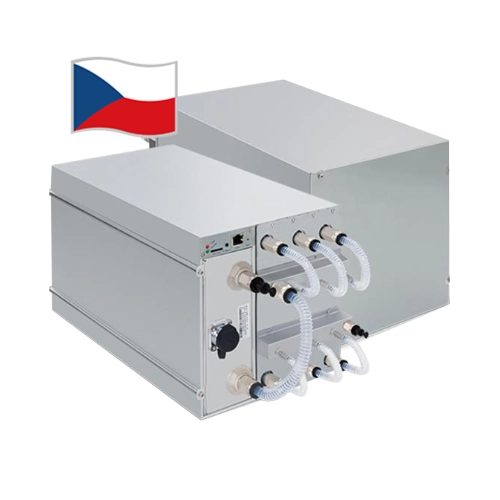 ASIC miner Antminer S19 XP+ Hydro s výkonem 293 THs na Bitcoin