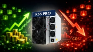 Antminer KS5 Pro miner na ťažbu kryptomeny Kaspa s dôrazom na výkon a ziskovosť