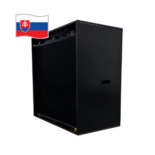 Externý chladič pre hydro systém minerov s ventilátormi