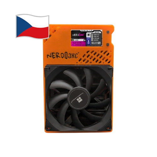 Výkonný ASIC miner NerdMiner NerdQaxe+ 2,5 THs na Bitcoin