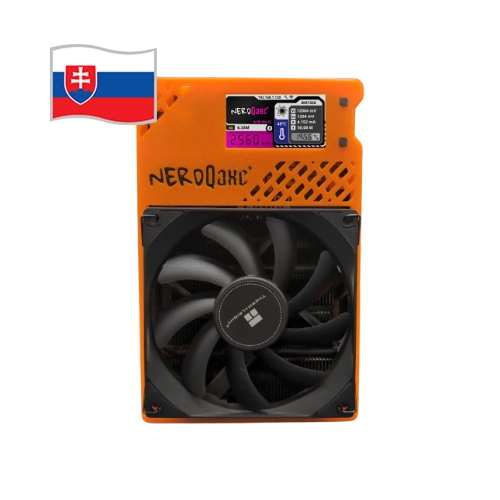 Výkonný ASIC miner NerdMiner NerdQaxe+ 2,5 THs na Bitcoin