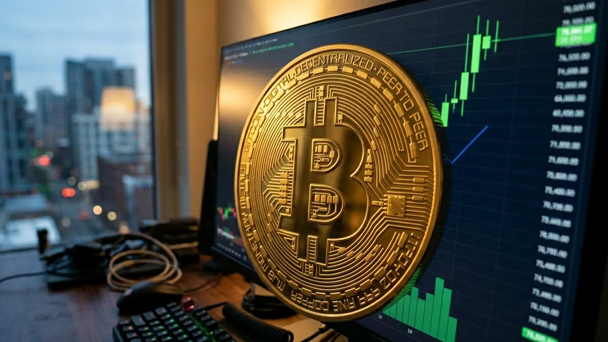 Bitcoin stoupá na třítýdenní maximum díky příměří mezi USA a Íránem