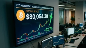 Bitcoin prekonal 80 000 dolárov