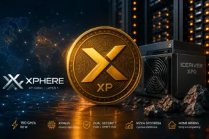 Xphere XP coin a IceRiver XP0 miner pro těžbu kryptoměny s nízkou spotřebou
