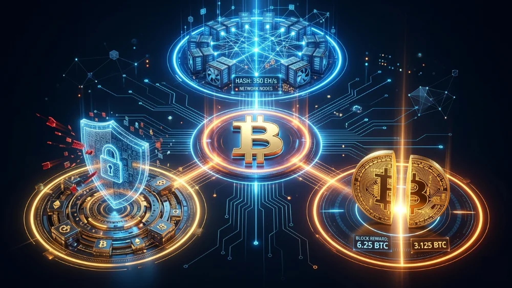 Jak funguje těžba Bitcoinu: Hashrate, Difficulty a Halving úplně jednoduše