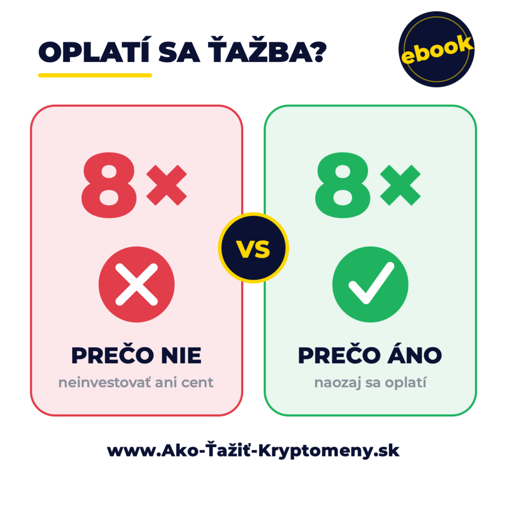 Oplatí sa ťažba kryptomien, 8 dôvodov pre a proti investícii do miningu