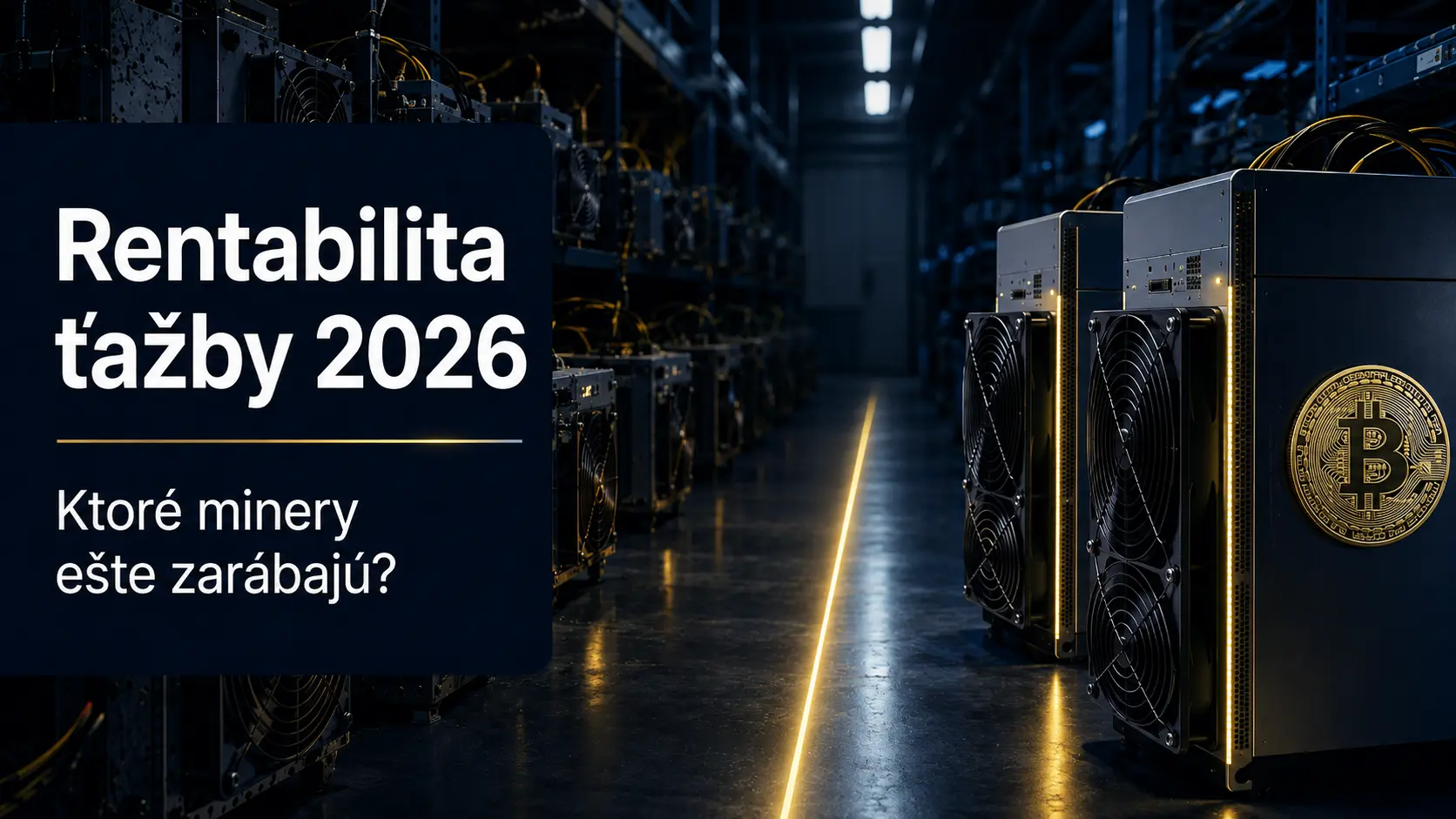 Rentabilita ťažby 2026, ASIC minery v datacentre a ziskovosť podľa efektivity
