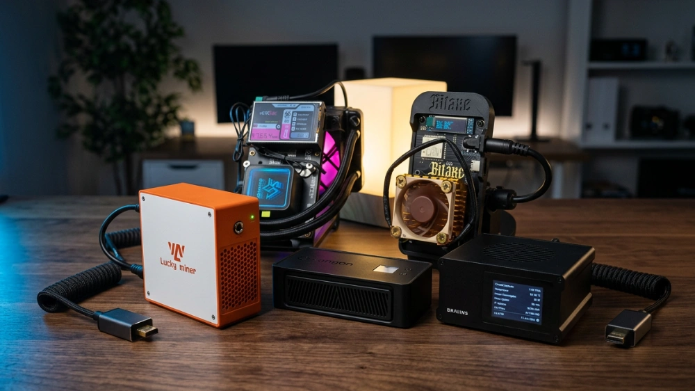 Lottery minery: NerdMiner, BitAxe Gamma, Lucky Miner, Avalon Nano a Braiins Mini